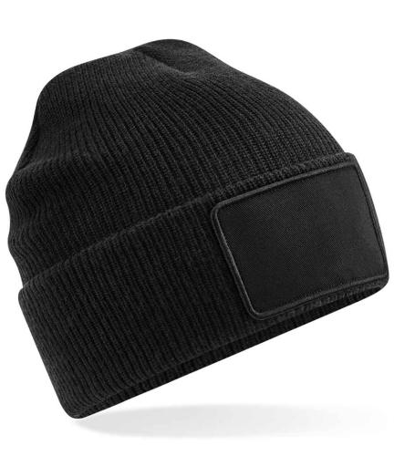 Beechfield Removable Patch Thinsulate� Beanie - BLK - ONE